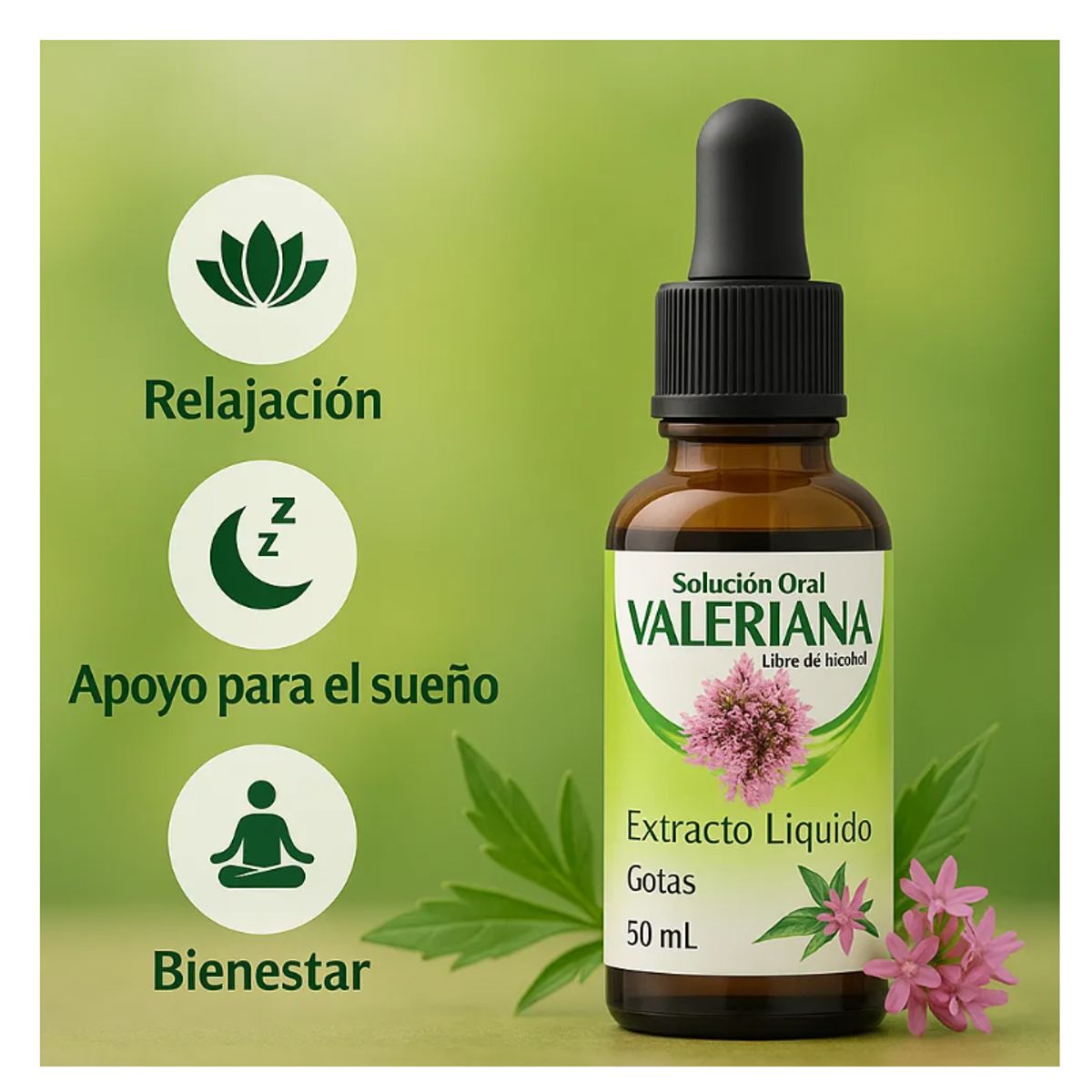 NATURAL FRESHLY - SUPLEMENTO GOTAS DE VALERIANA X 50 ML./ NATURAL FRESHLY