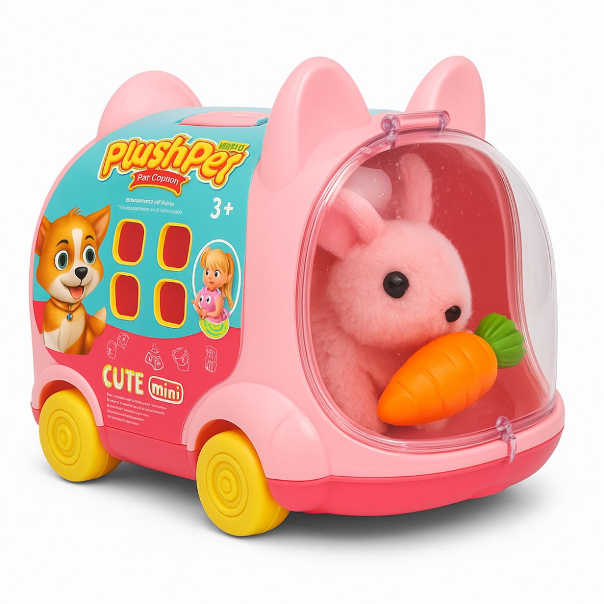 TECNOHOGAR JS - Juguete Interactivo Niños Caja Mascota Conejo Capibara Casa Capibara