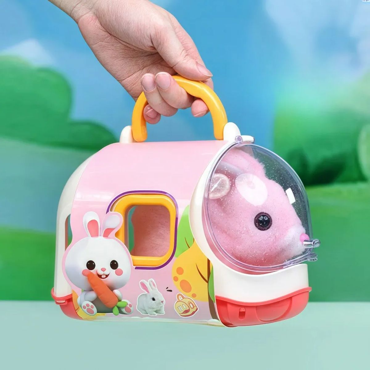 TECNOHOGAR JS - Juguete Interactivo Niños Caja Mascota Conejo Capibara Casa Capibara