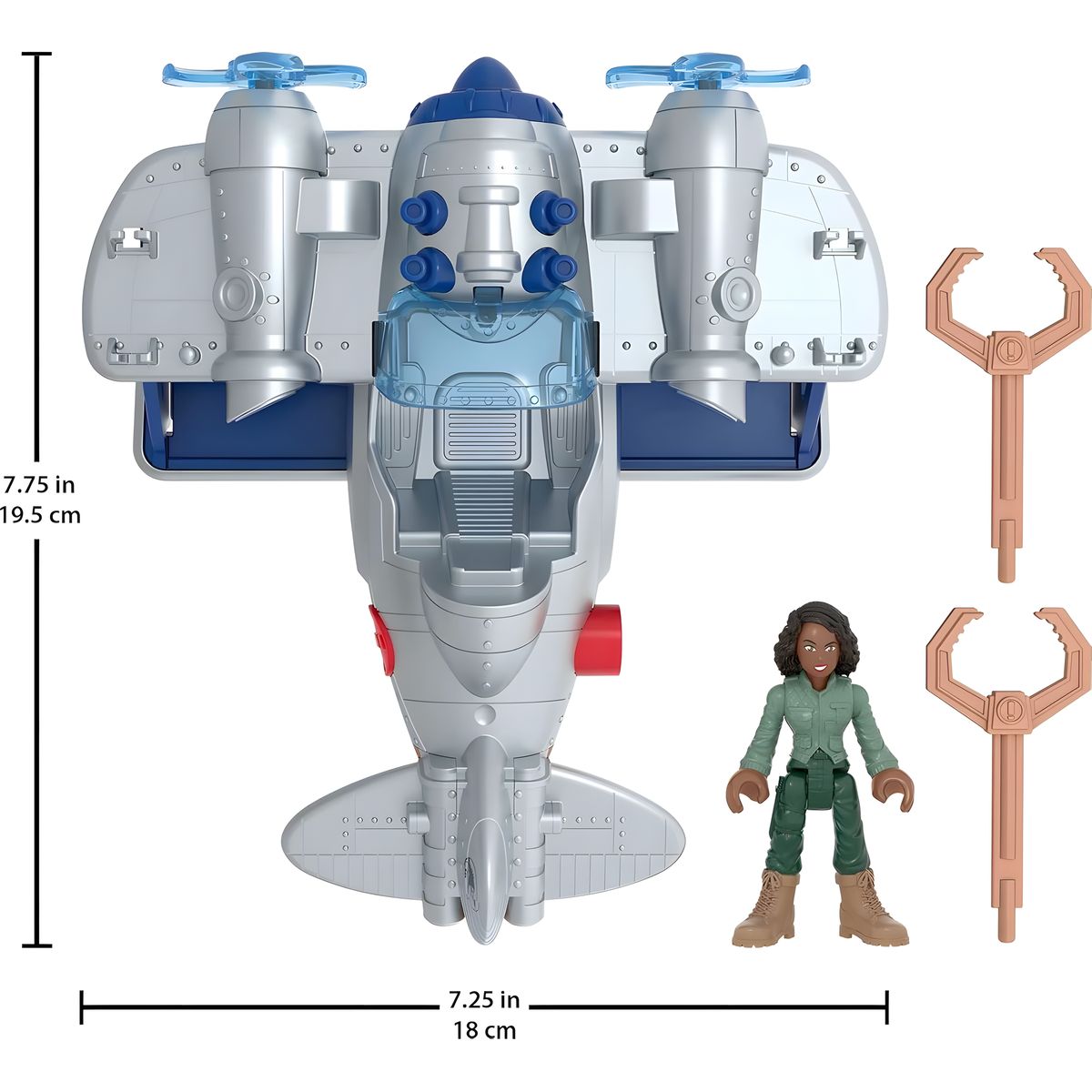 JURASSIC WORLD - Imaginext Jurassic World Avión Kayla Watts Con Proyectiles