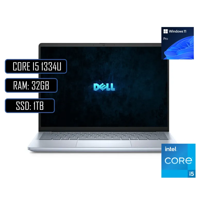 DELL - PORTATIL DELL INSPIRON 14 INTEL CORE I5-1334U/ RAM 32GB DDR5/ SSD 1TB M.2/ WIN11 PRO