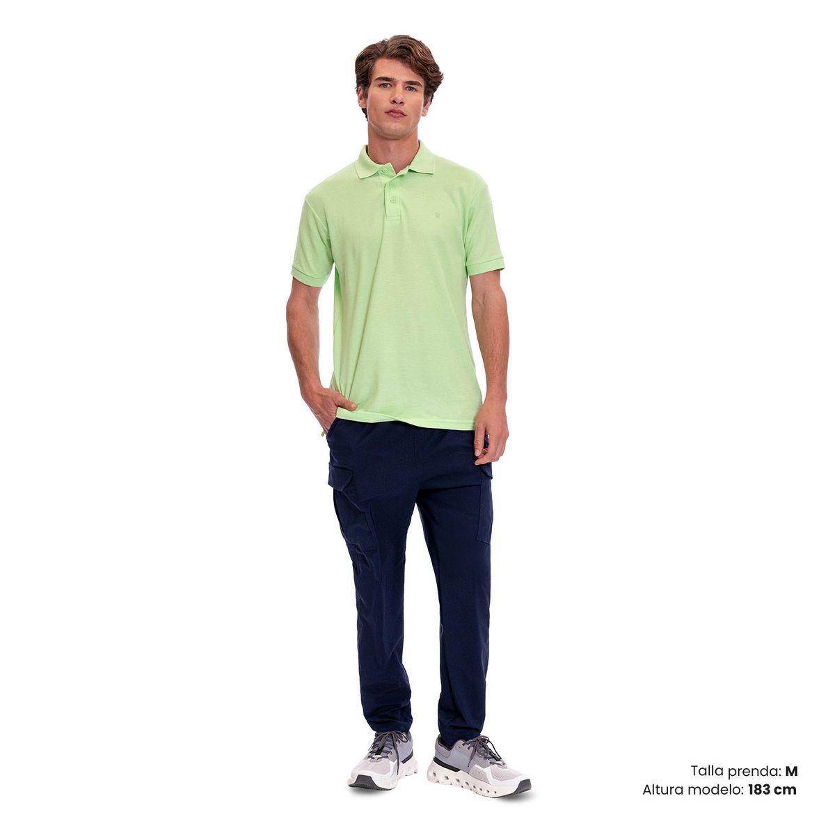 TOTTO - Camiseta Tipo Polo Pique para Hombre Totto Verde Mkp
