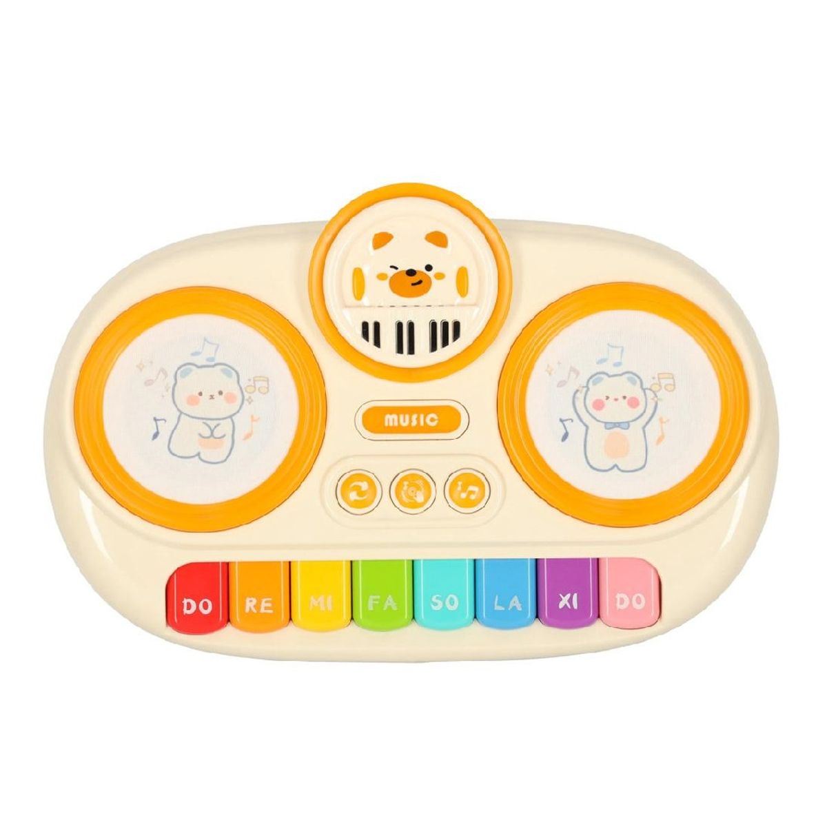 GENERICO - Juguete Bateria Y Piano Luces Sonidos Para Bebe