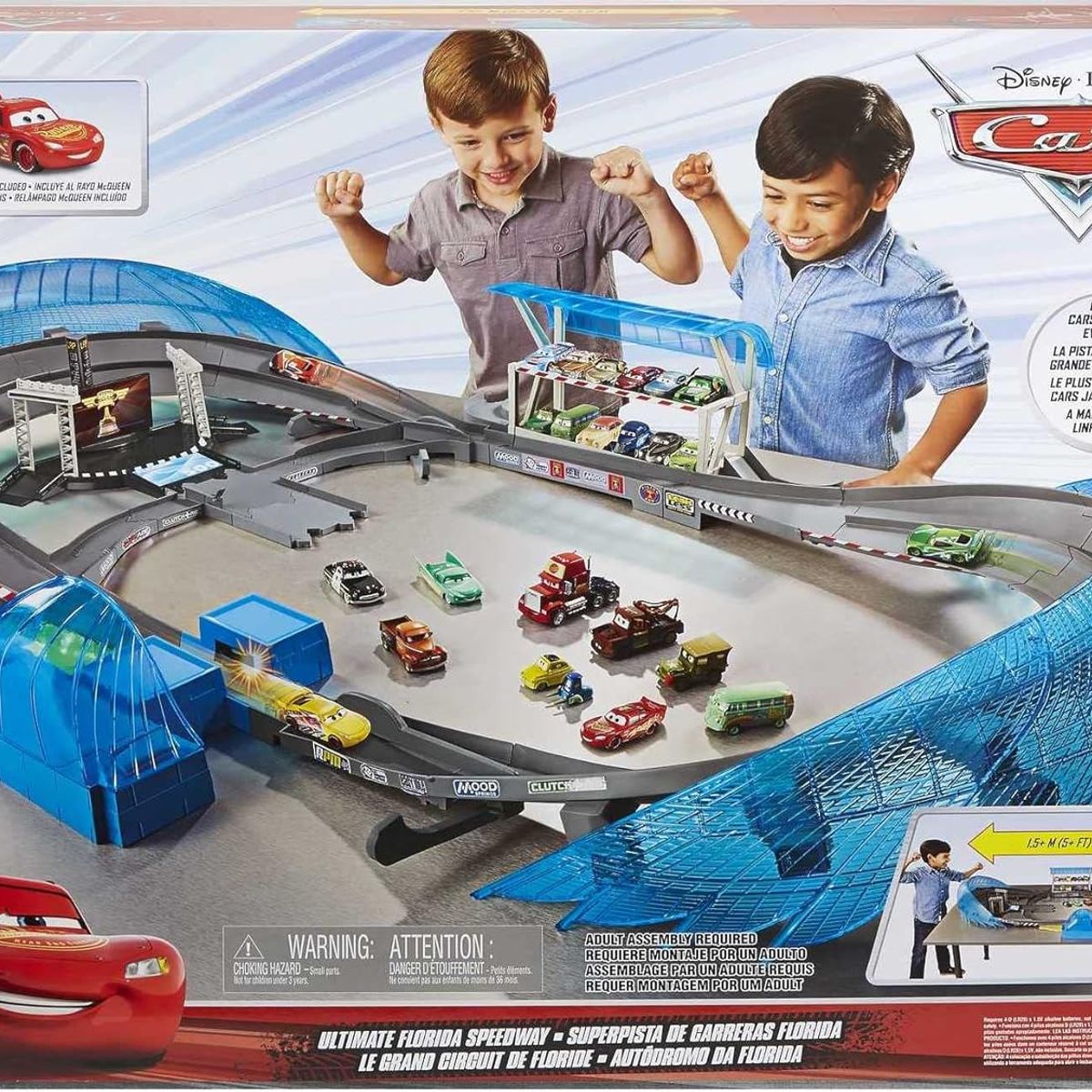 MATTEL - Super Pista Disney Cars Ultimate Florida Con Rayo Mcqueen