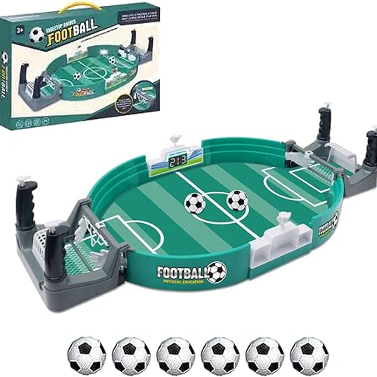 GENERICO - Mini Futbolín Y Mesa Arcade 2 en 1 Hockey Fútbol Niños Juguete Mesa