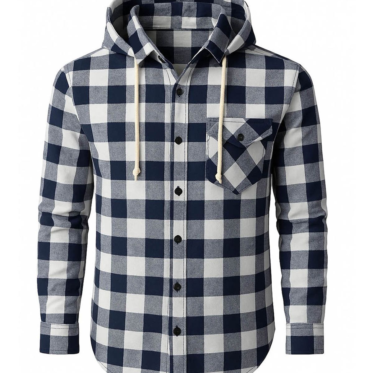 MODA EN CIRCUITO - CAMISA LEÑADORA PARA HOMBRE CON O SIN CAPOTA