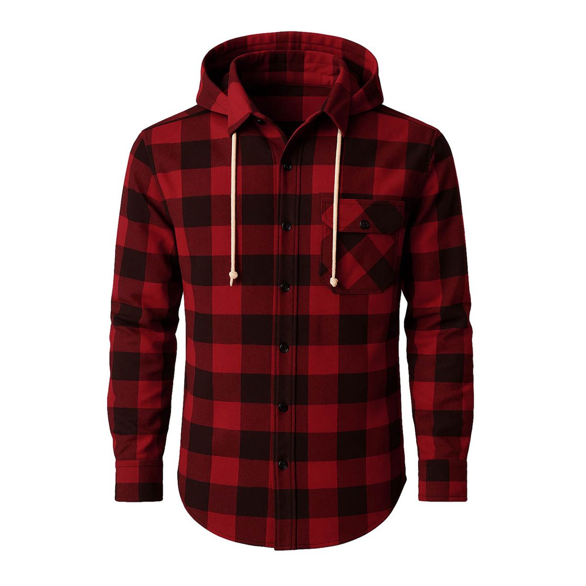 MODA EN CIRCUITO - CAMISA LEÑADORA PARA HOMBRE CON O SIN CAPOTA