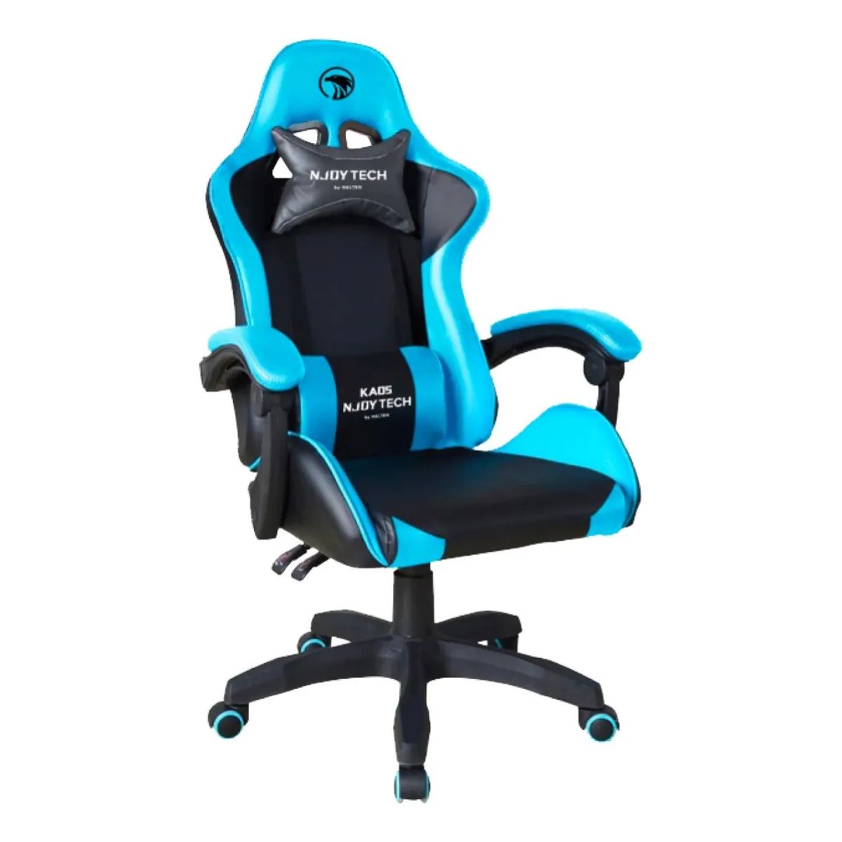 ERGONOMUS - Silla Gamer Njoytech Kaos Celeste Color Azul rellno de espuma