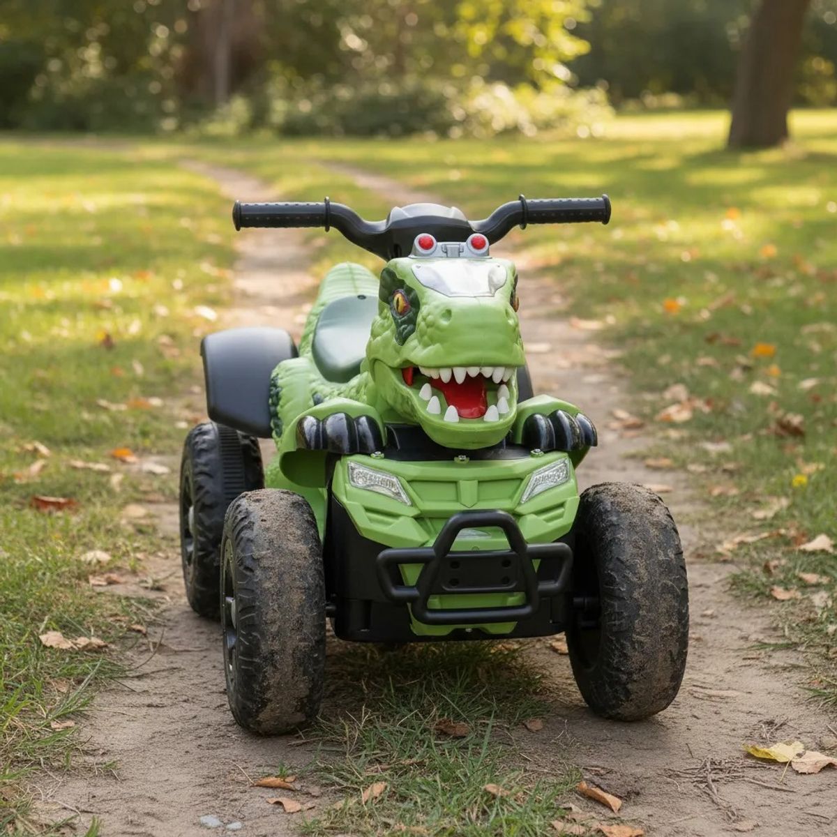 KIDSHOP - Cuatrimoto Eléctrica Niños Musica Luces Dino MT003-VD