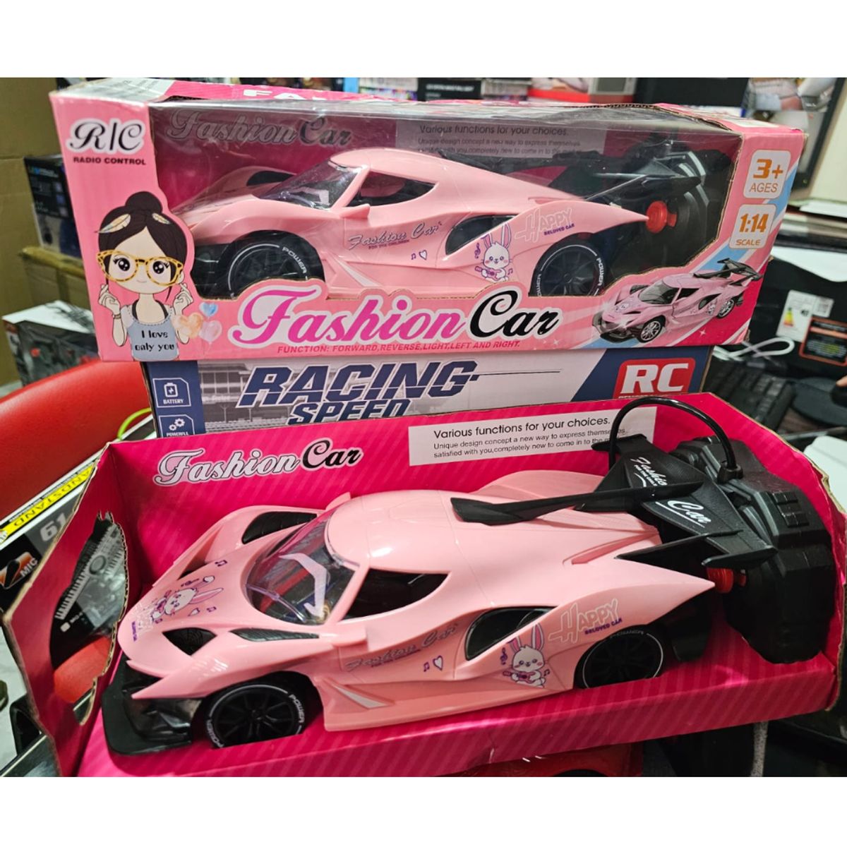 GENERICO - Carro a Control Remoto Rosa Fashion Car Juguete Para Niñas