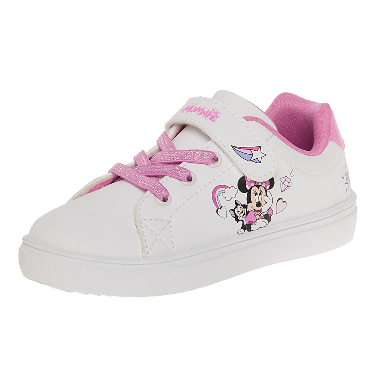 DISNEY - Zapatos Casuales Con Diseño De Minnie Para Niña Pequeña Blanco Disney 210207