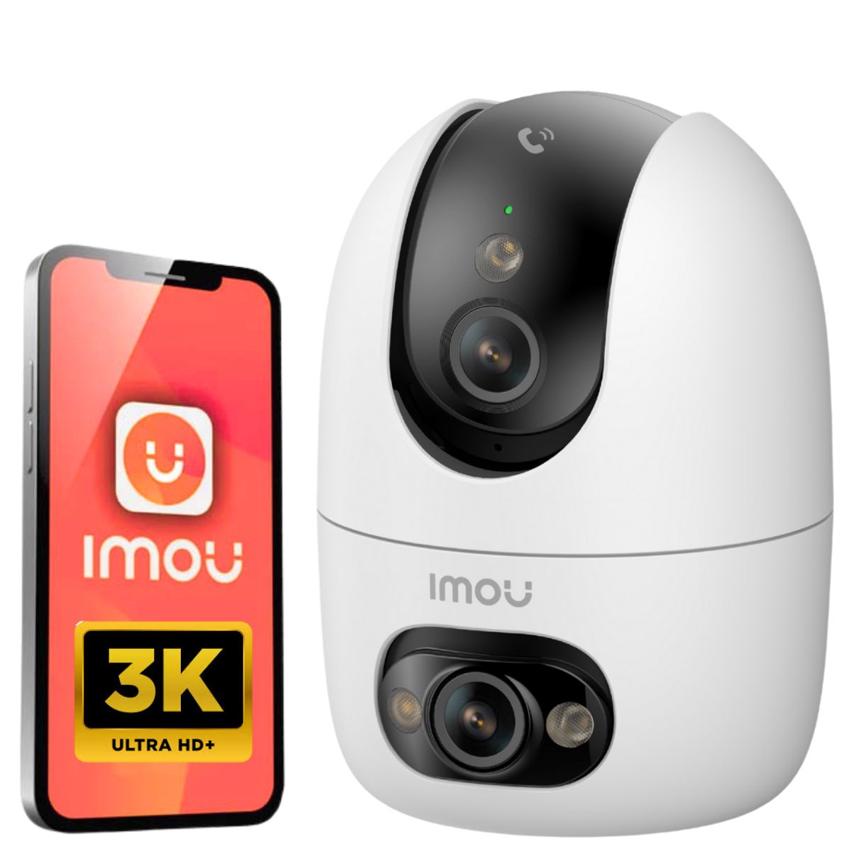IMOU - CAMARA WIFI DOBLE LENTE IMOU 5MPX LENTE ROBOTICO 360°+ 5MPX LENTE FIJO FUNCION DE LLAMADA