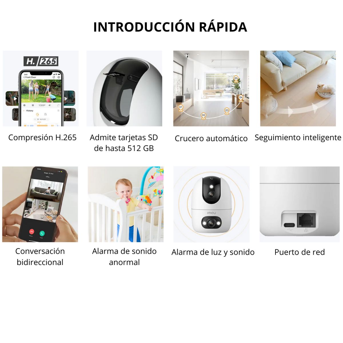 IMOU - CAMARA WIFI DOBLE LENTE IMOU 5MPX LENTE ROBOTICO 360°+ 5MPX LENTE FIJO FUNCION DE LLAMADA