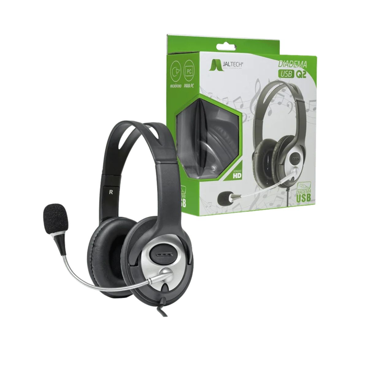 JALTECH - Diadema Usb Jaltech Q2 10865