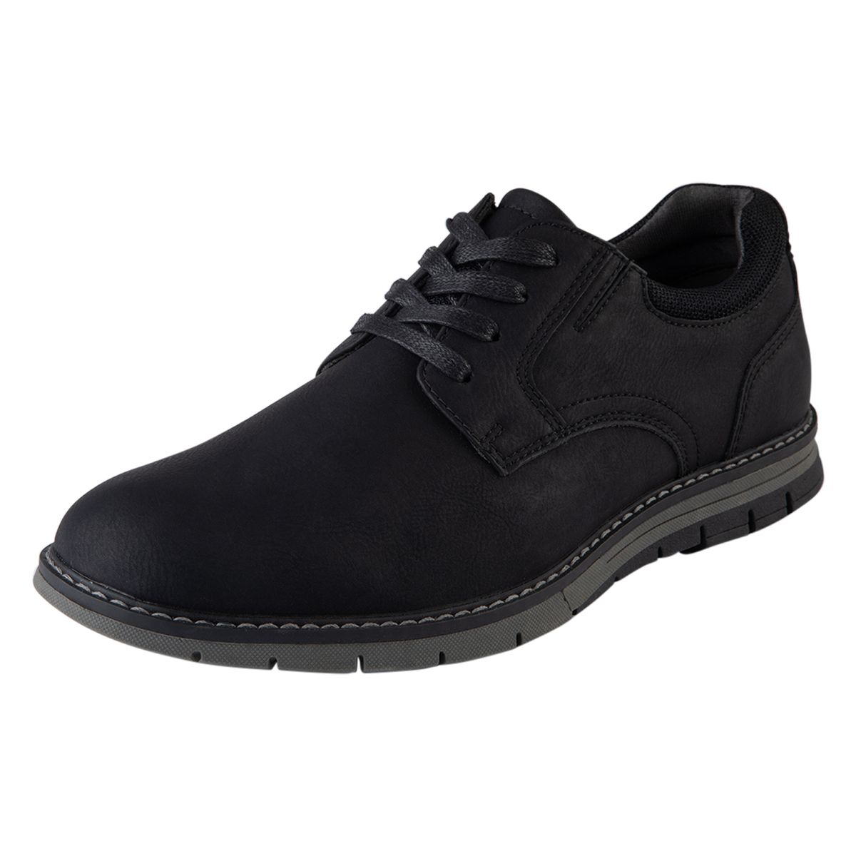 COMFORT PLUS - Zapatos Casuales Fortis Tipo Oxford Para Hombre Negro Comfort Plus 199856
