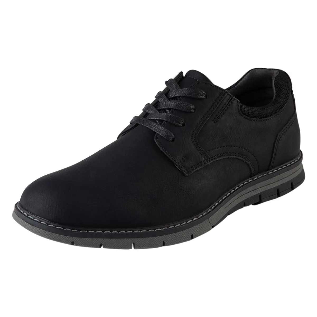 COMFORT PLUS - Zapatos Casuales Fortis Tipo Oxford Para Hombre Negro Comfort Plus 199856