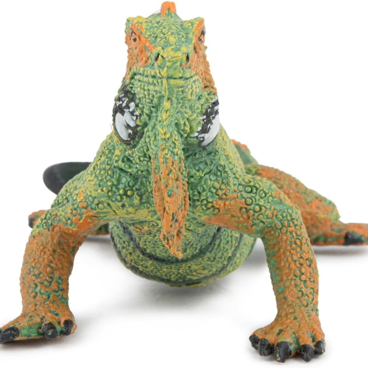JUGANDO Y EDUCANDO - Figura Coleccionable Iguana Pintada A Mano Papo