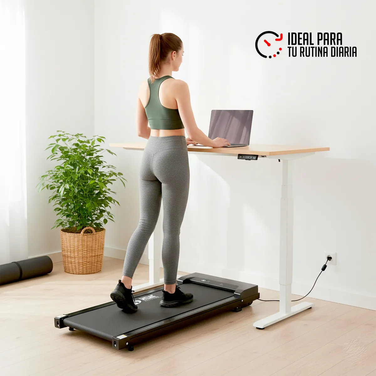 K6 - Caminadora Trotadora WalkingPad Electrica K6  Diseño Compacto y Portatil 100 kg