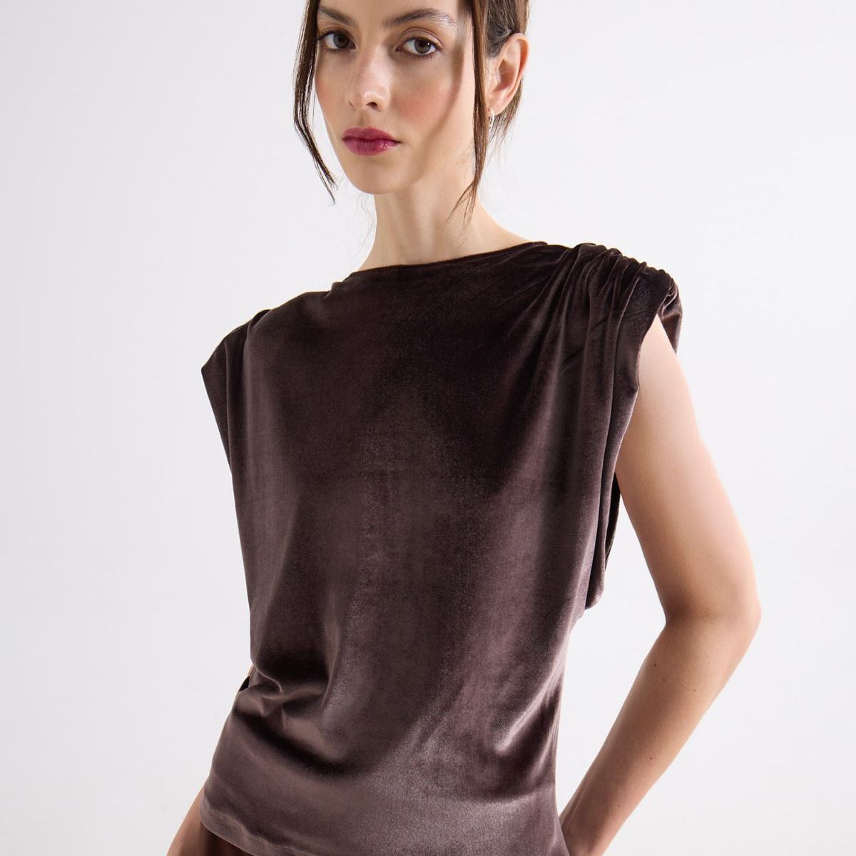 SEVEN SEVEN - Camiseta  Para Mujer Manga Corta Moda Color Café Marca Seven Seven #28096595