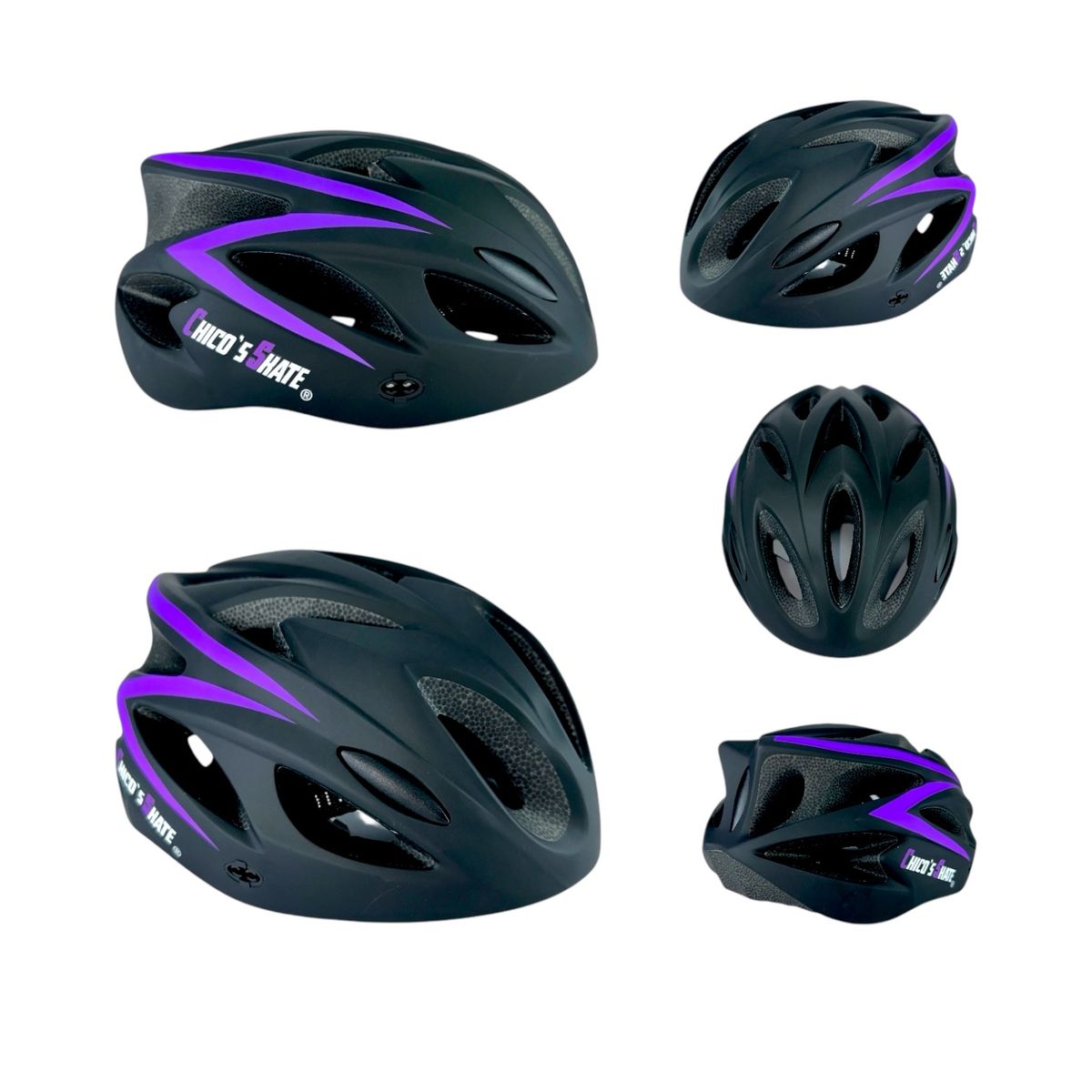 ROLLER - Patines En Linea Semiprofesionales Kit Roller Skate Con Protecciones Morado XS 27 Ajustables a 30