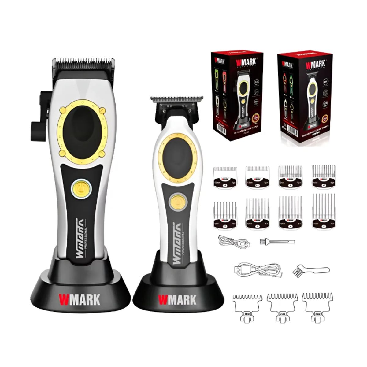 GENERICO - Kit 2 WMARK Profesional NG-7030 NG-7230 5 Niveles Blanca