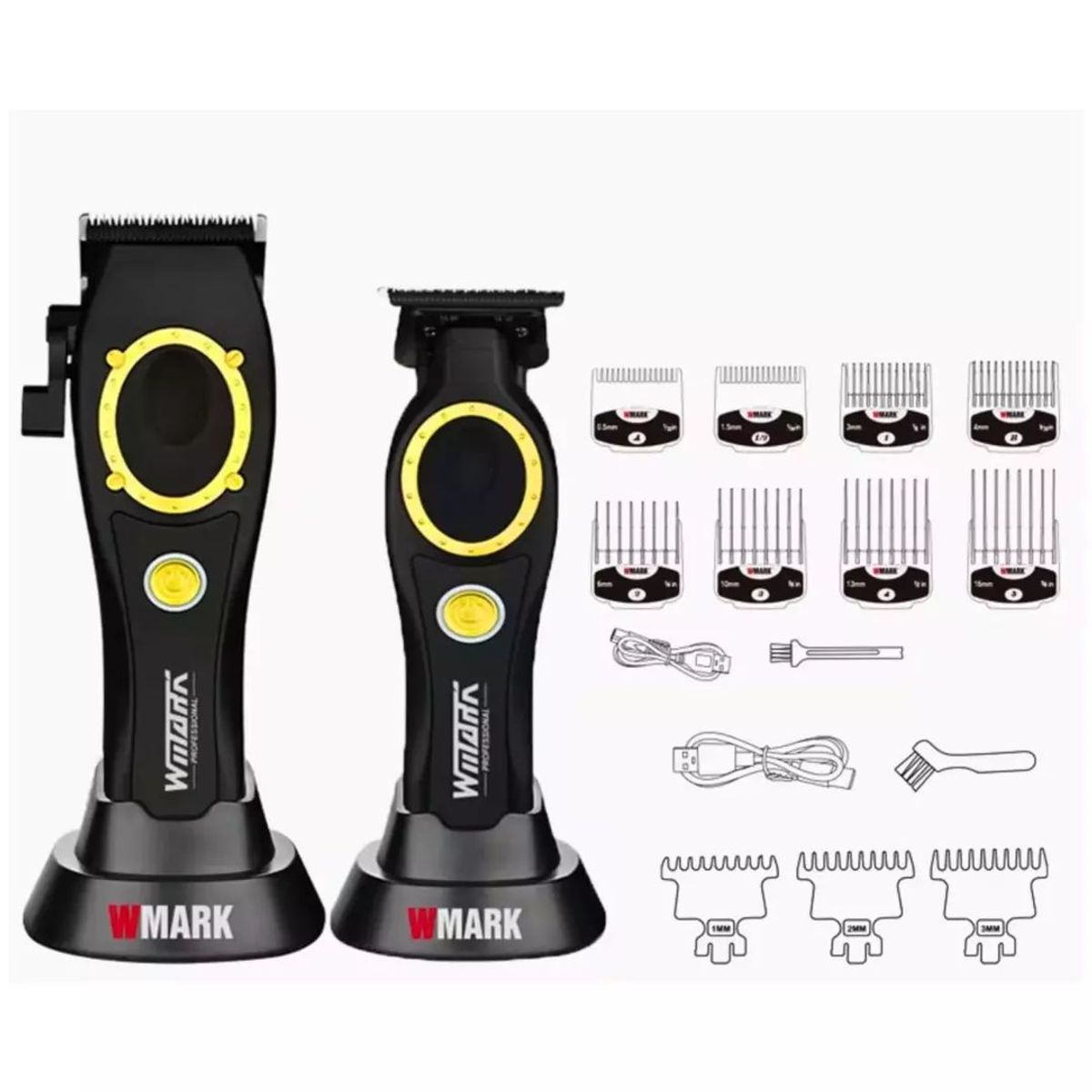 GENERICO - Kit 2 WMARK Profesional NG-7030 NG-7230 5 Niveles Negro