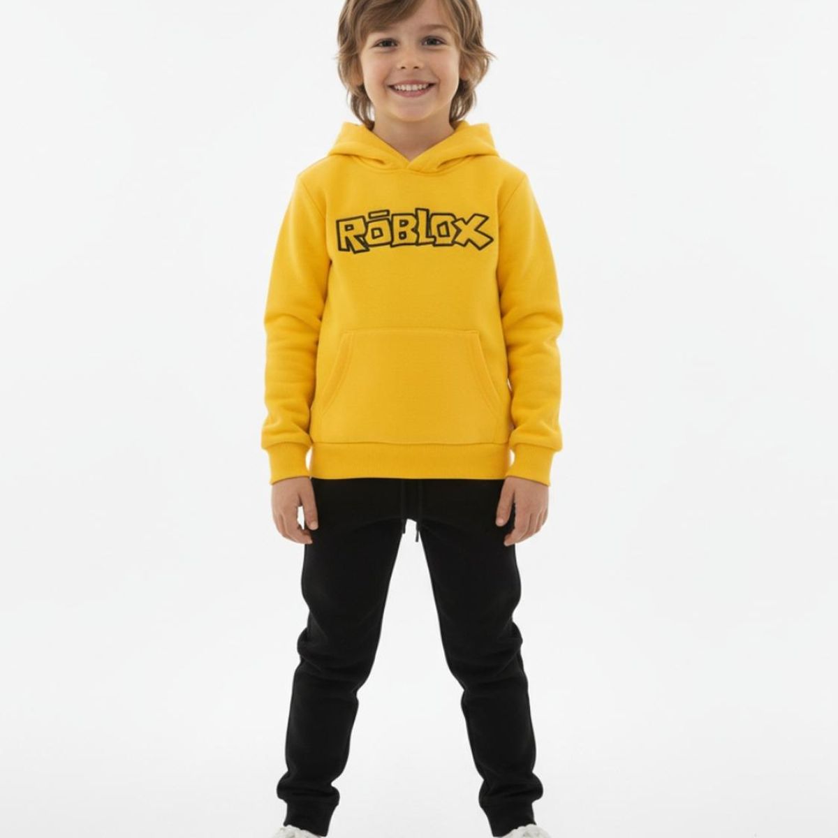 BIGBOYS - Conjunto Sudadera Roblox Amarilla Niño