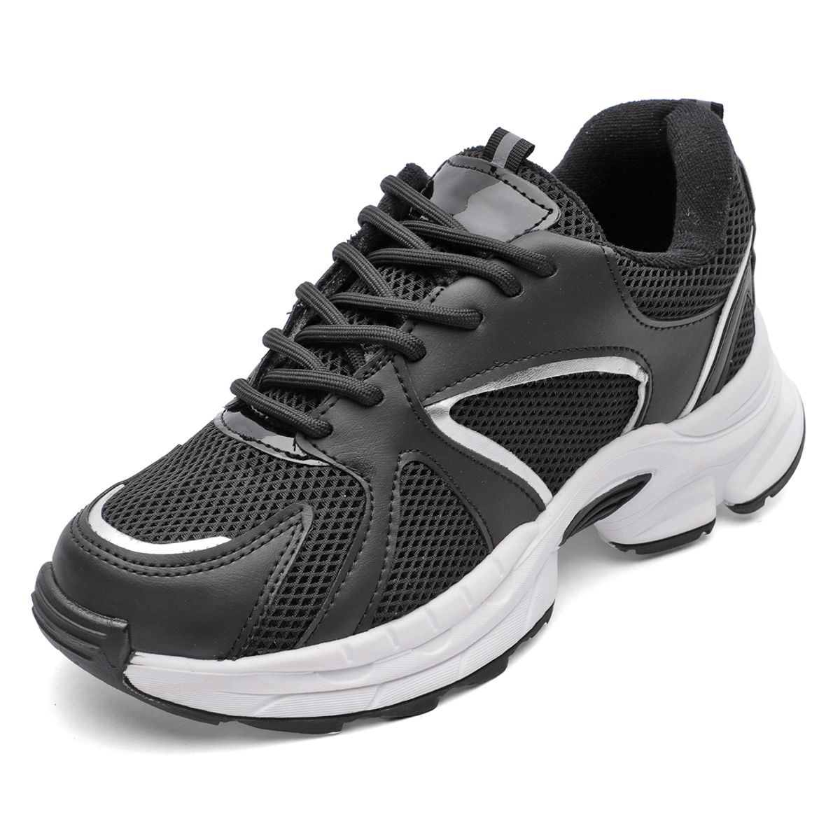 TELLENZI - Tenis Dama Negro-Plata Tellenzi 2090