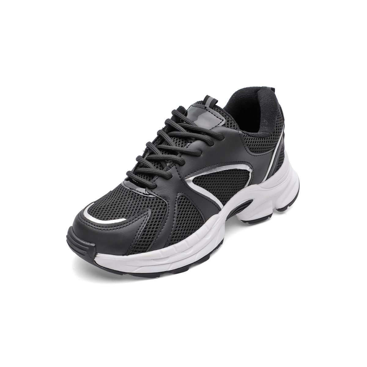 TELLENZI - Tenis Dama Negro-Plata Tellenzi 2090