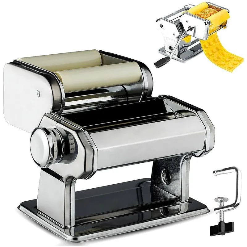 ONE PIXEL - Maquina Para Hacer Raviolis Frescos Pasta Casera Acero Inoxidable