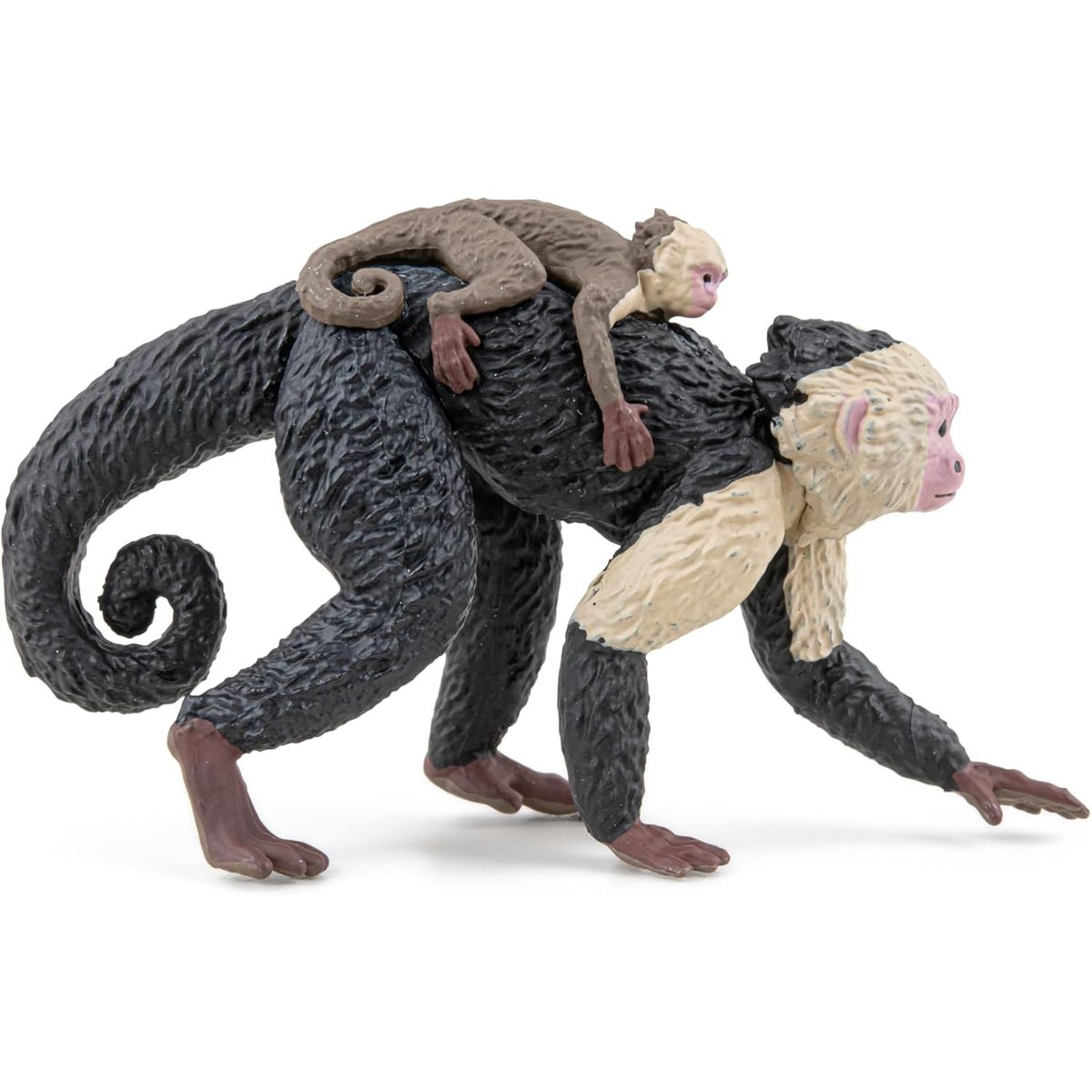 JUGANDO Y EDUCANDO - Figura Coleccionable Mono Capuchino Pintada A Mano Papo