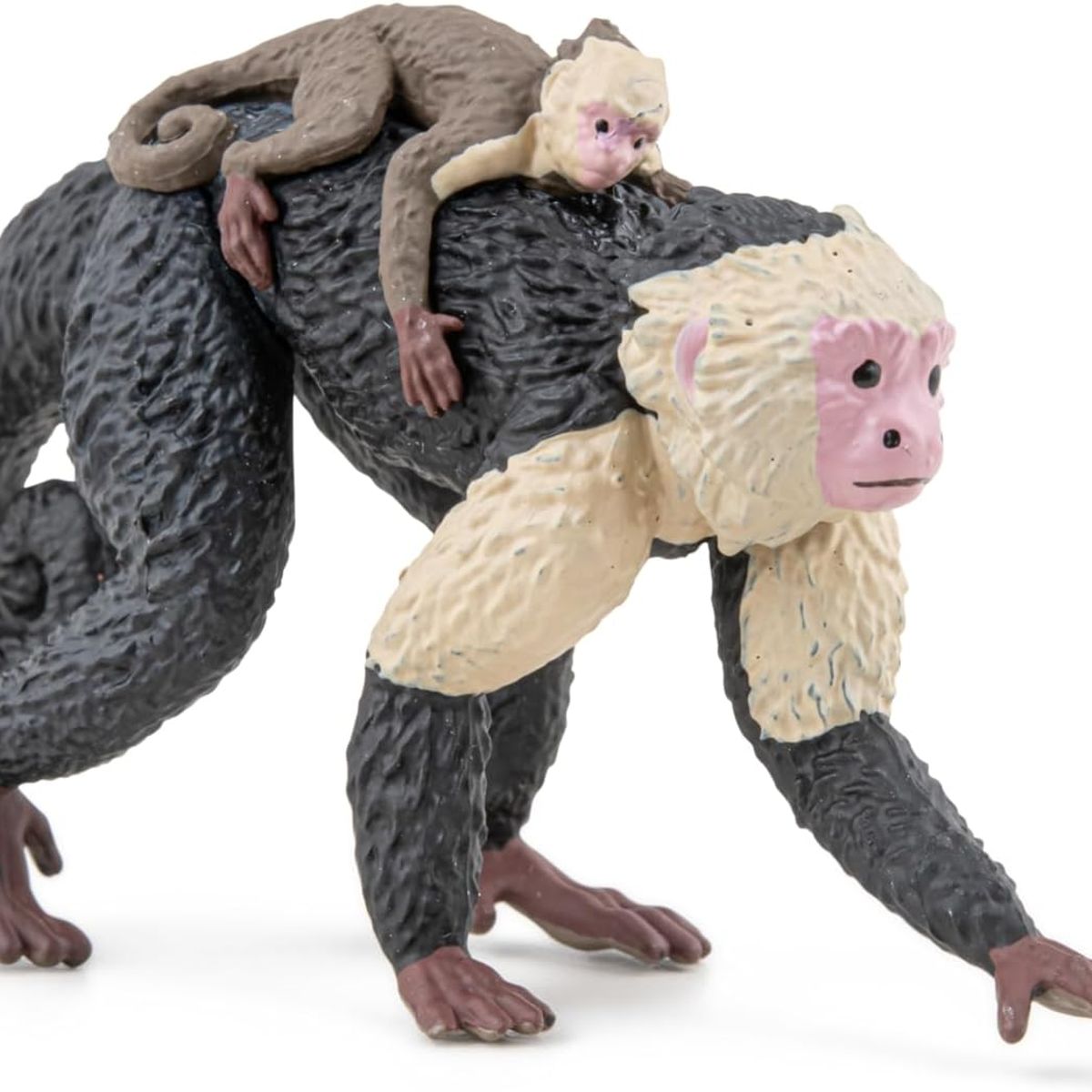 JUGANDO Y EDUCANDO - Figura Coleccionable Mono Capuchino Pintada A Mano Papo