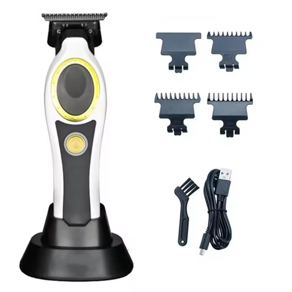 GENERICO - Cortadora De Pelo WMARK Maquina Profesional NG-7230 8500RPM Bateria 4500mAh Blanca