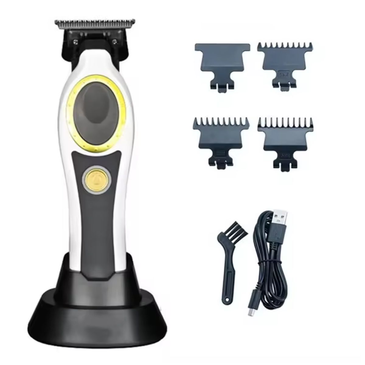 GENERICO - Cortadora De Pelo WMARK Maquina Profesional NG-7230 8500RPM Bateria 4500mAh Blanca
