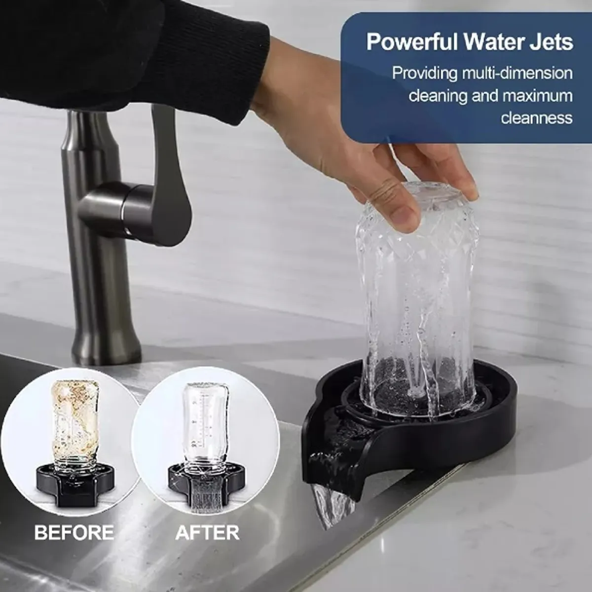 CHINA GLAZE - Lavadora Automática De Vasos Tazas Y Copas Para Cocina Y Hogar