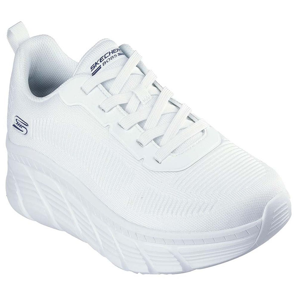 SKECHERS - Tenis Skechers Hombre Bobs B Flex Hi Memory Foam Blanco