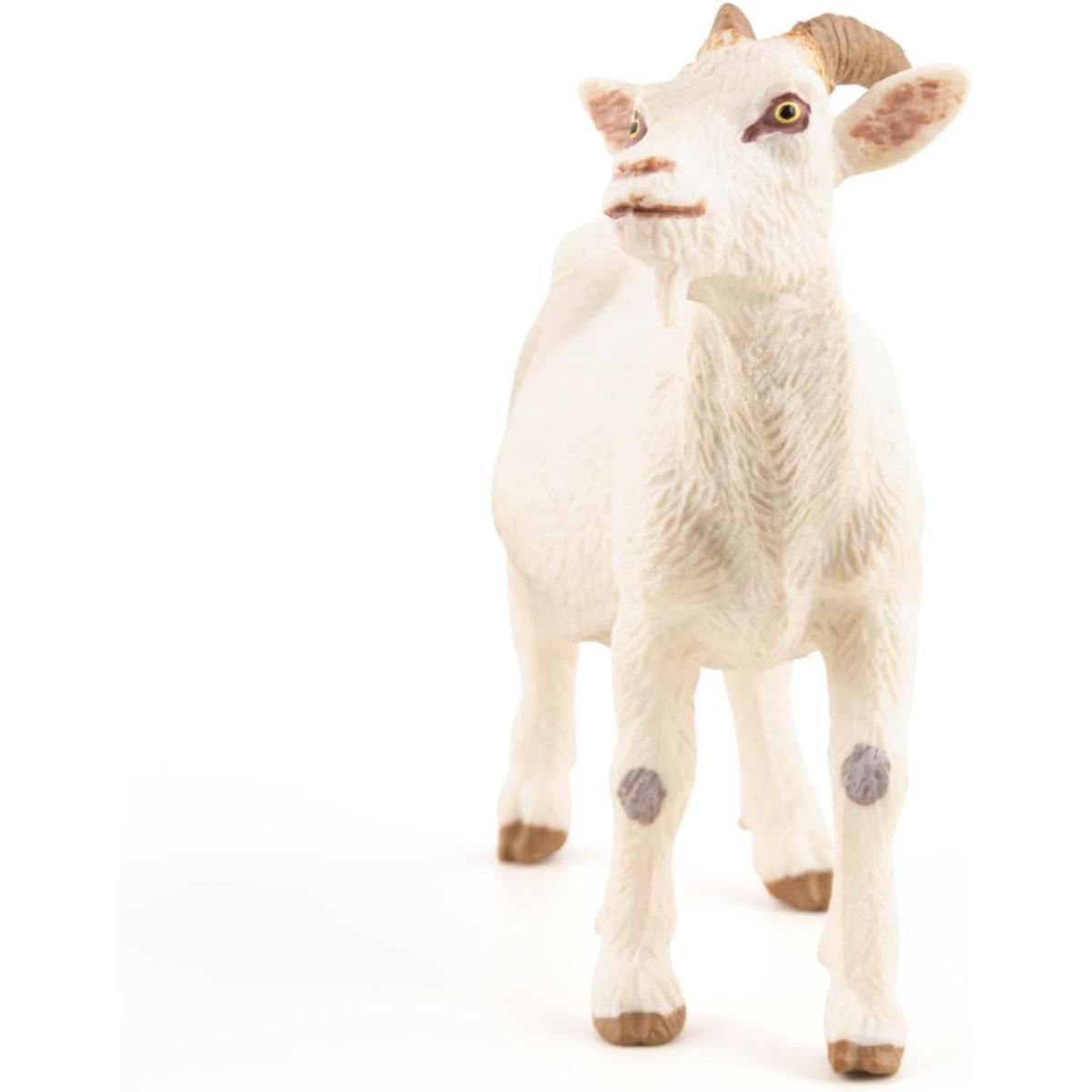 JUGANDO Y EDUCANDO - Figura Coleccionable Cabra Blanca A Mano Papo