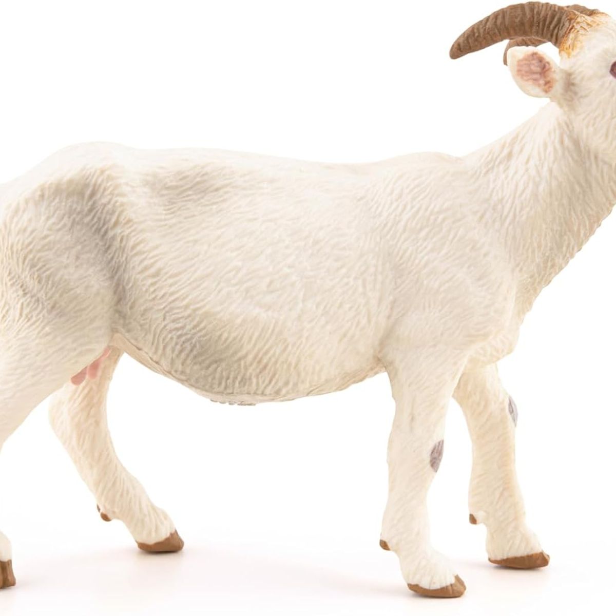 JUGANDO Y EDUCANDO - Figura Coleccionable Cabra Blanca A Mano Papo
