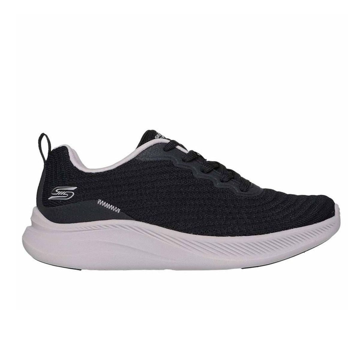 SKECHERS - Tenis Skechers Mujer Bobs Moda Flex Veganos Negro Blanco