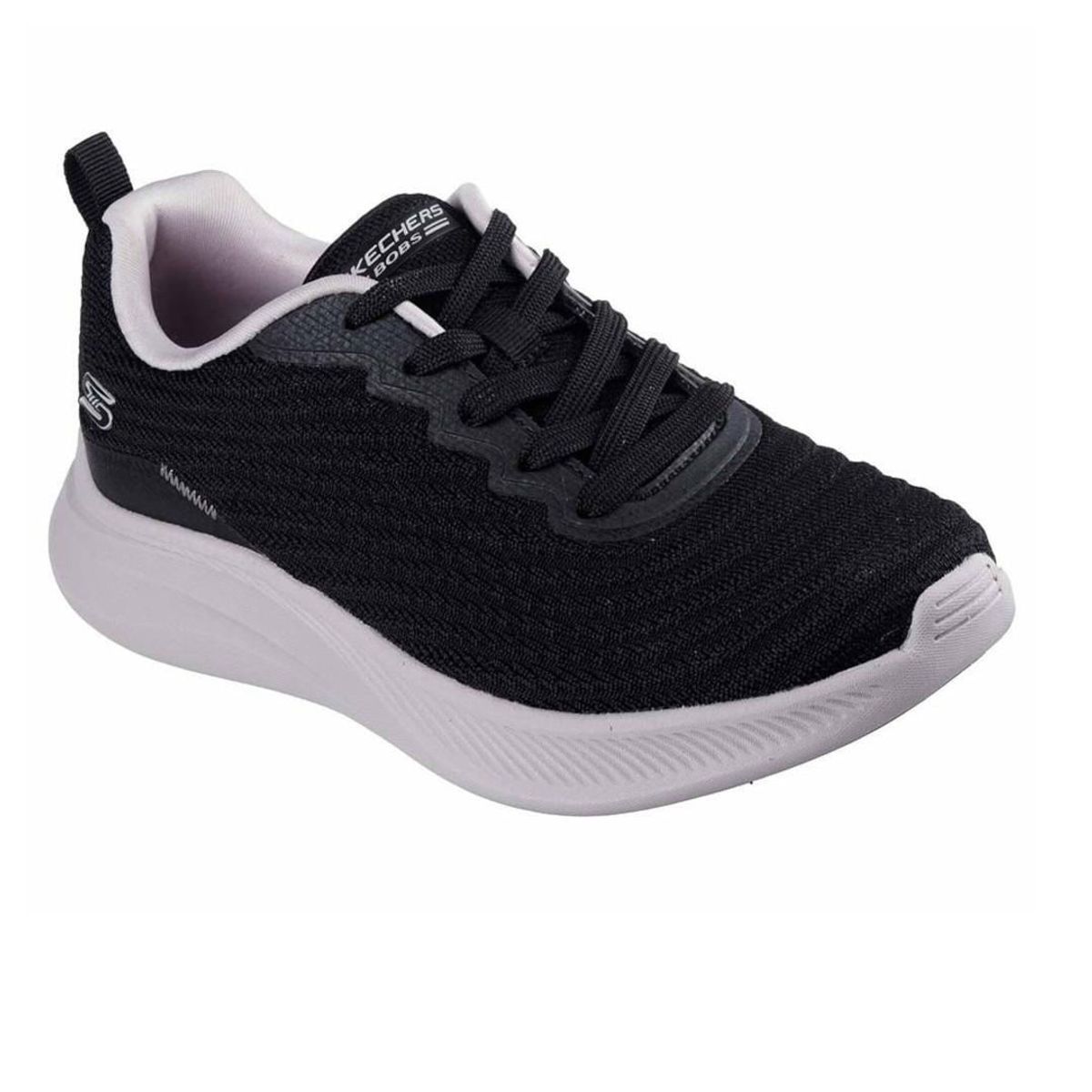 SKECHERS - Tenis Skechers Mujer Bobs Moda Flex Veganos Negro Blanco