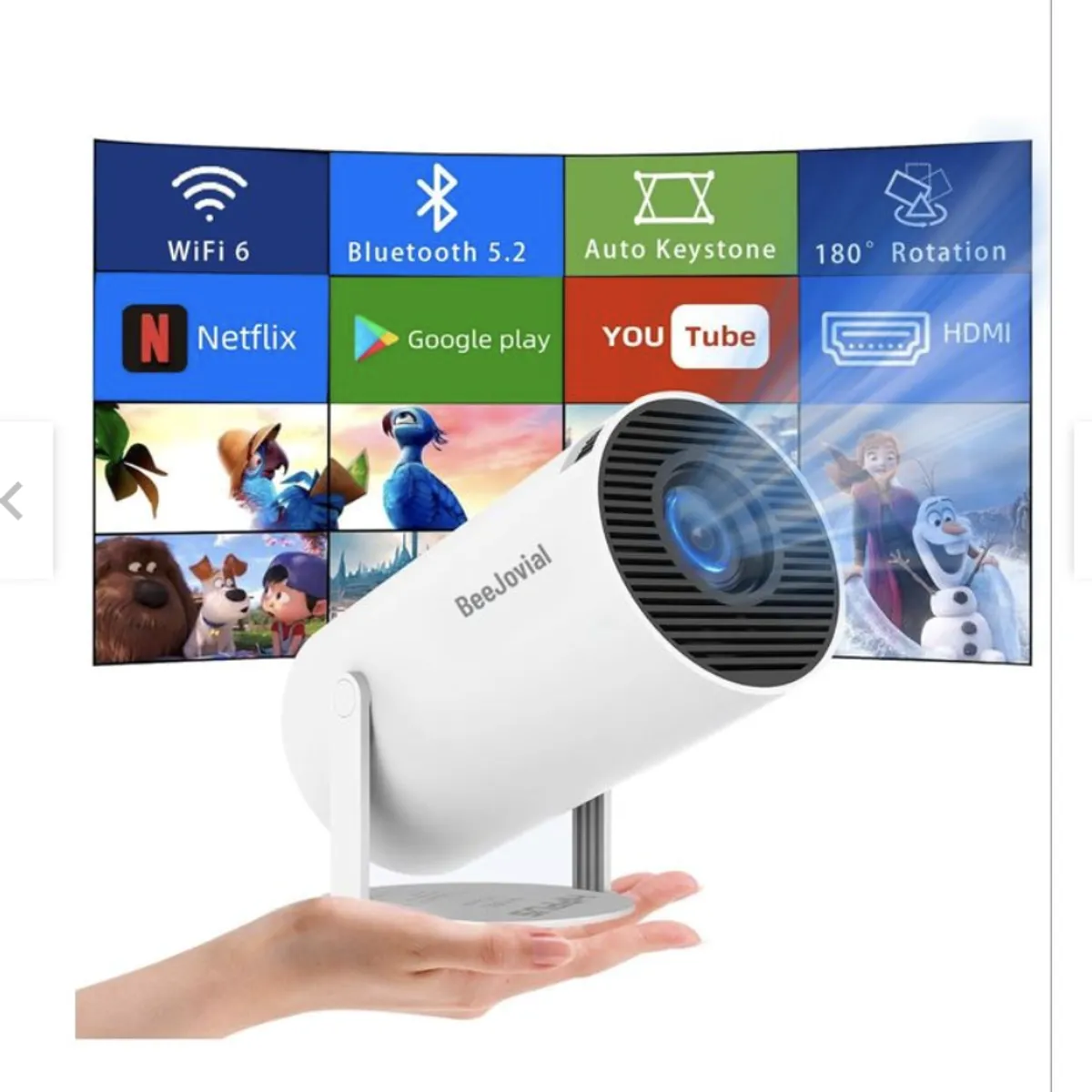 GENERICO - Proyector Mini Magcubic Ultra Hd Projector Multimedia 8000lm Blanco