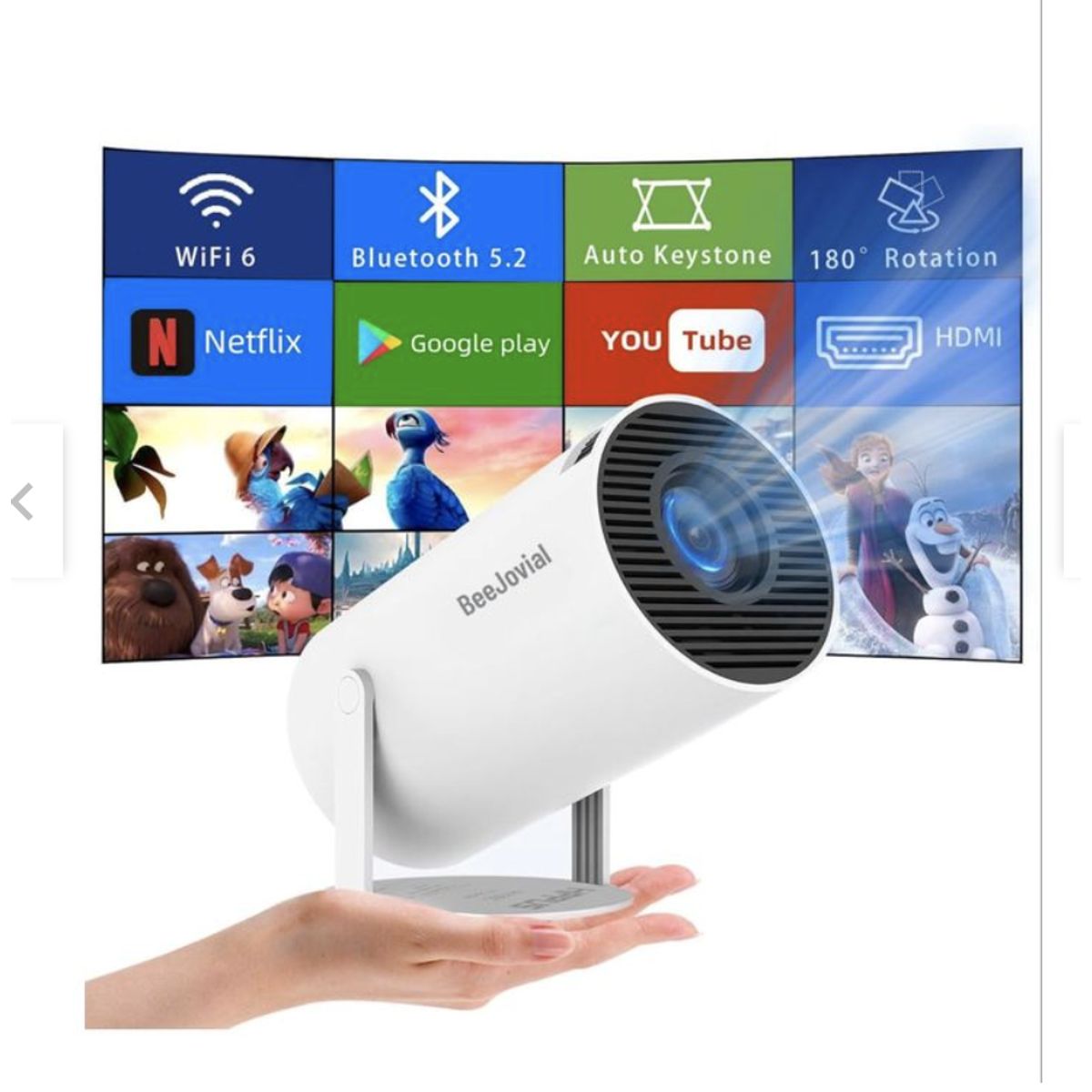 GENERICO - Proyector Mini Magcubic Ultra Hd Projector Multimedia 8000lm Blanco
