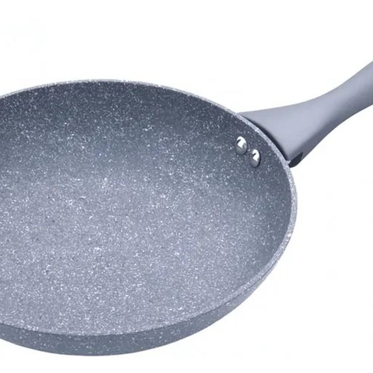 NOVUM - Sartén Antiadherente Efecto Piedra 18 Cm Con Tapa De Vidrio Gris Arteeza