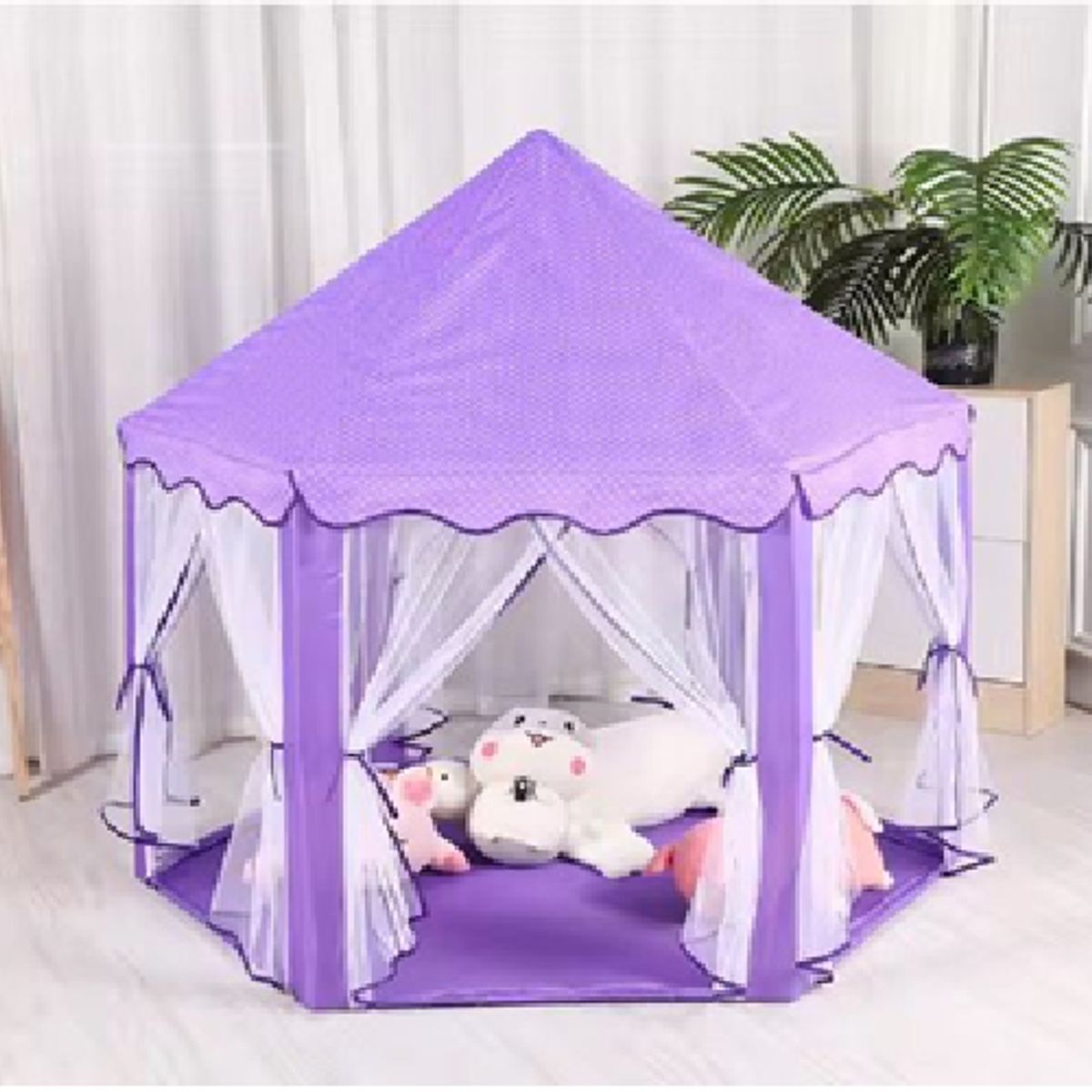 GENERICO - Carpa tipo castillo para niños color Morado