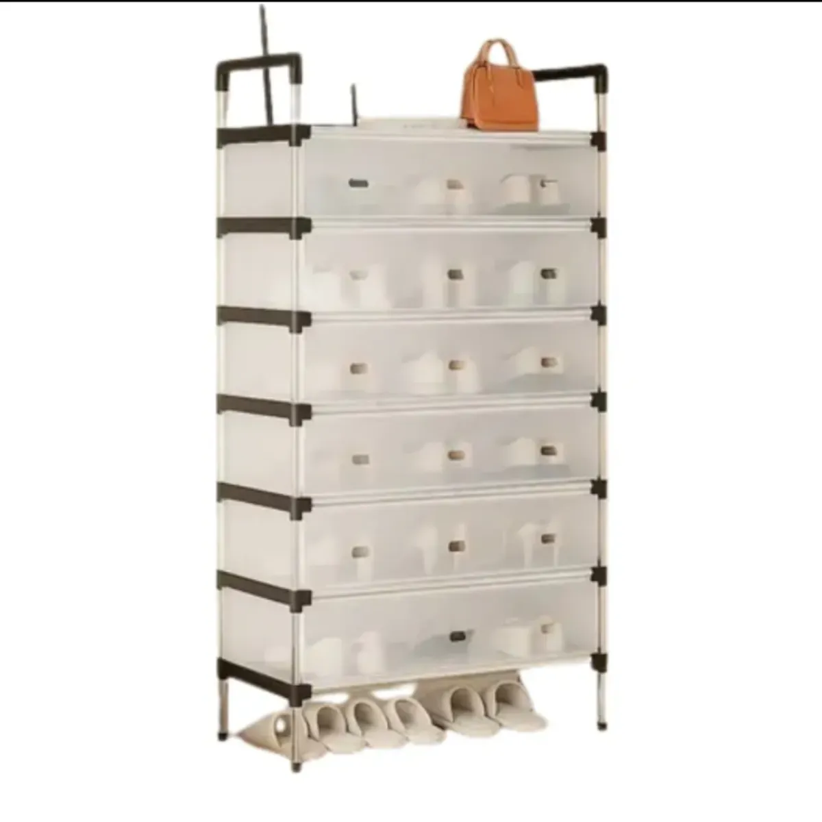 GENERICO - Organizador Zapatero con tapa antipolvo 7 niveles