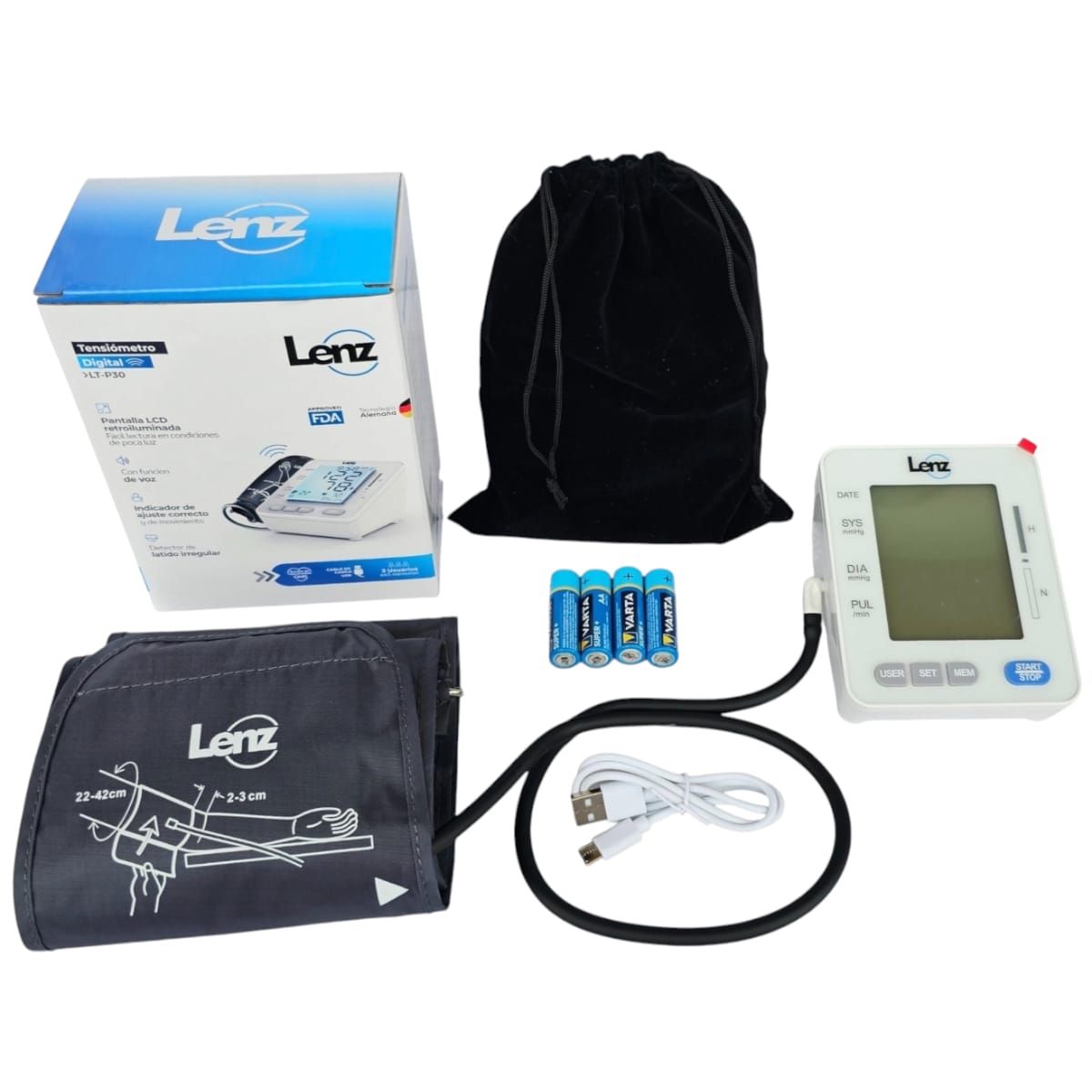 LENZ - TENSIOMETRO DIGITAL LENZ CON ALTAVOZ Y LUZ