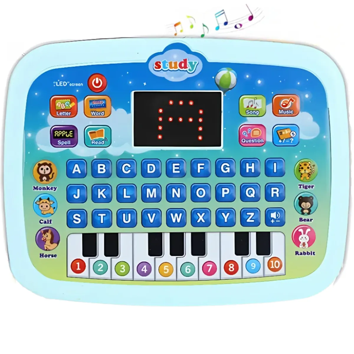 COLME TECHNOLOGY HOME - Piano Computador Didáctico Infantil Educativo Portátil
