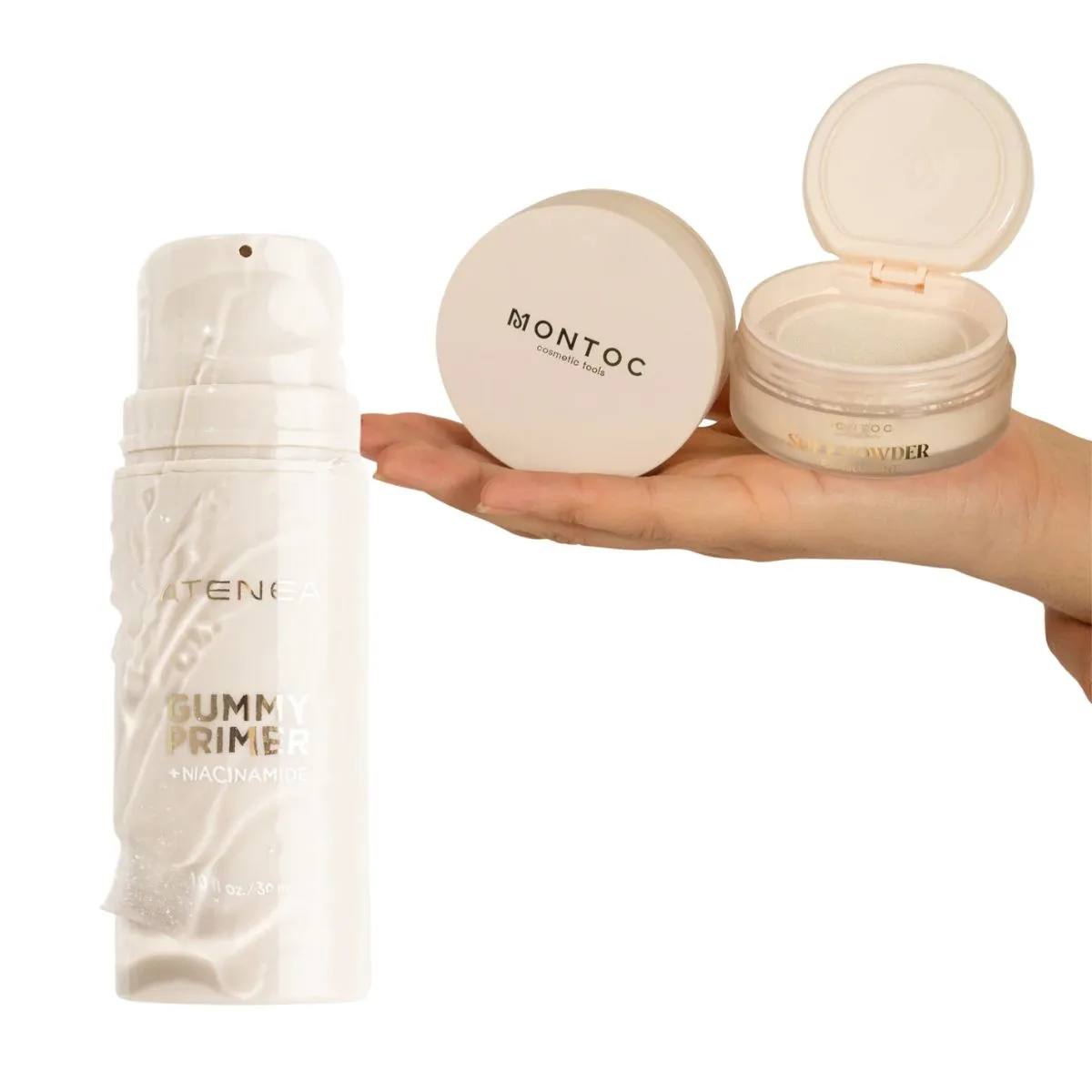 ATENEA - Polvo Suelto Control Brillo & Gummy Primer Con Niacinamida