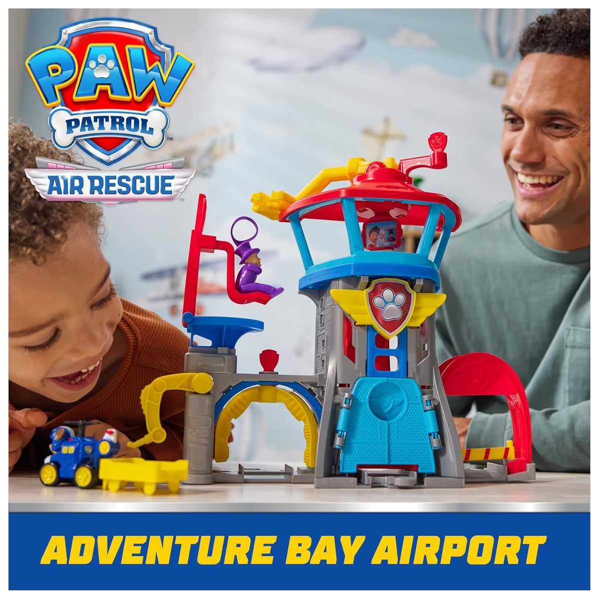 SPINMASTER - Paw Patrol Aeropuerto Air Rescue Con Lanzador De Vehiculos