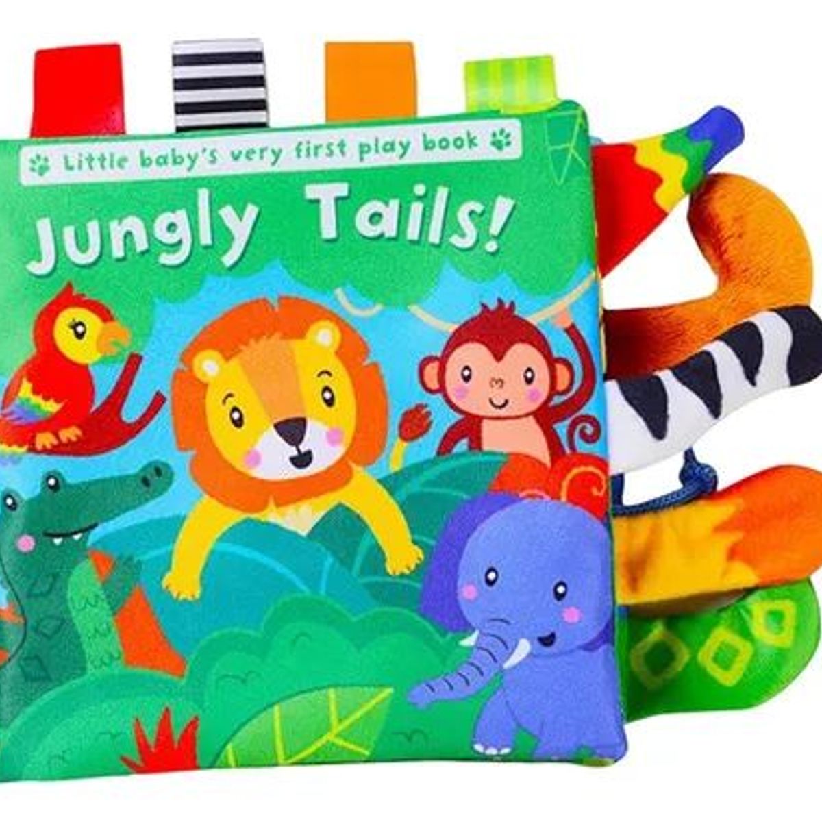 GENERICO - Libro Sensorial De Tela Con Colitas De Estimulación Leon